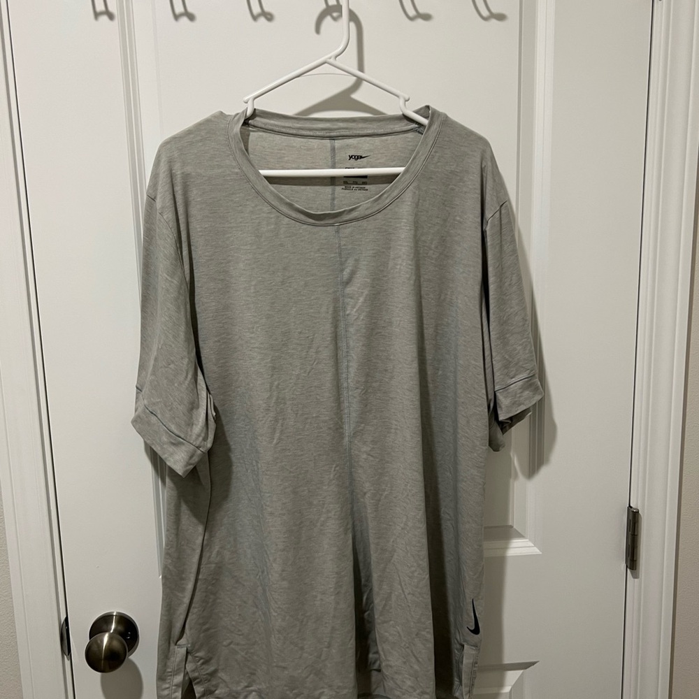 Nike Gray Dri-FIT Yoga Slim Fit Tee